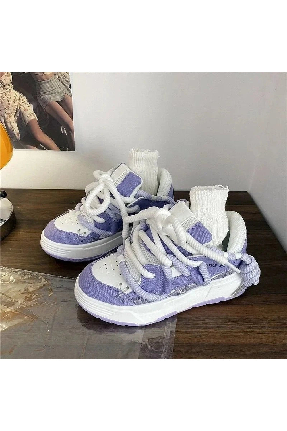 Kawaii Azure Wave Sneakers Shoptery