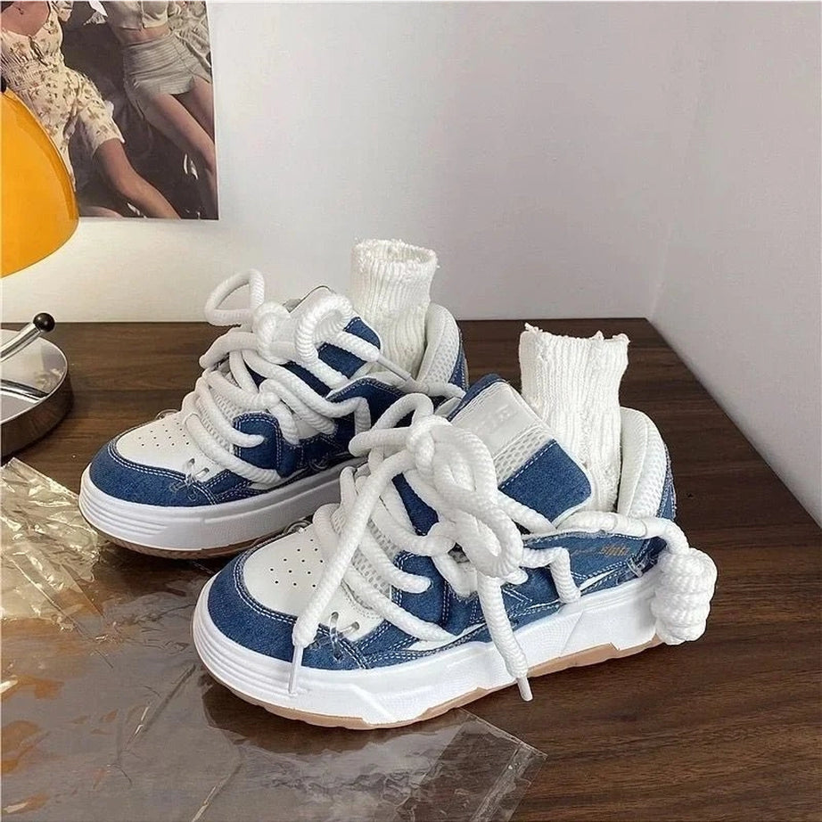 Kawaii Azure Wave Sneakers niuzailan Shoptery