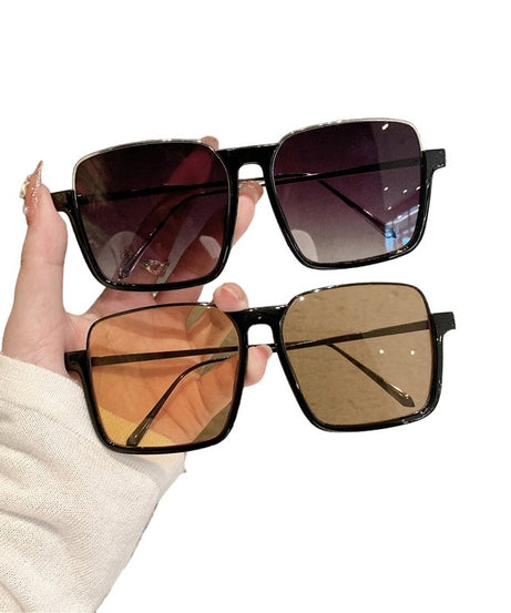 Baddie Metal Square Sunglasses - Sunglasses