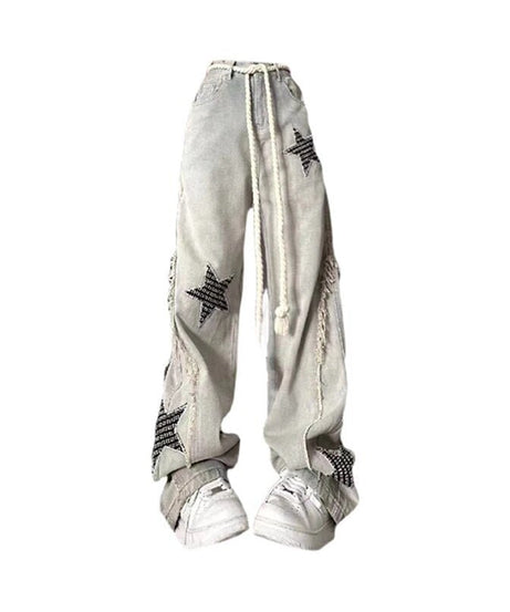 Baggy Star Denim Jeans - Jeans