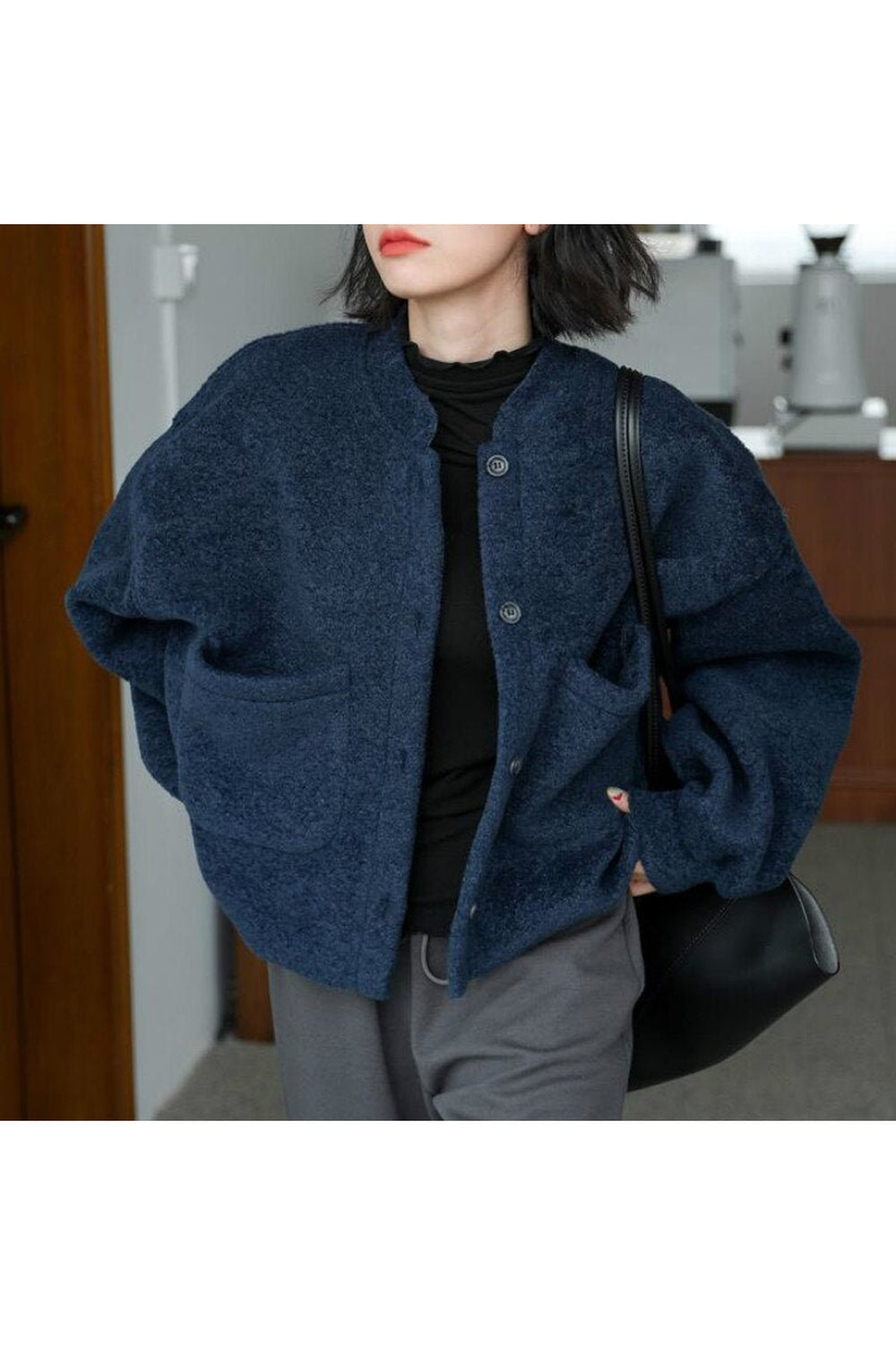 Fall Basic Aesthetic Warm Jacket Shoptery