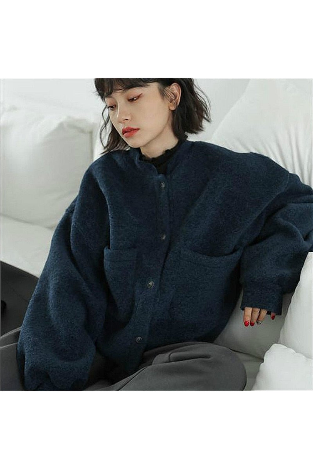 Fall Basic Aesthetic Warm Jacket Shoptery