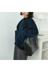 Fall Basic Aesthetic Warm Jacket Shoptery