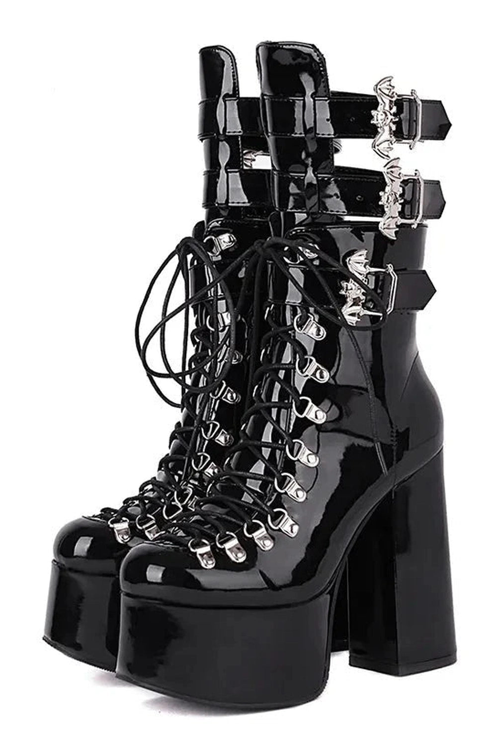 Bat Wing Alt Mid Boots Shoptery