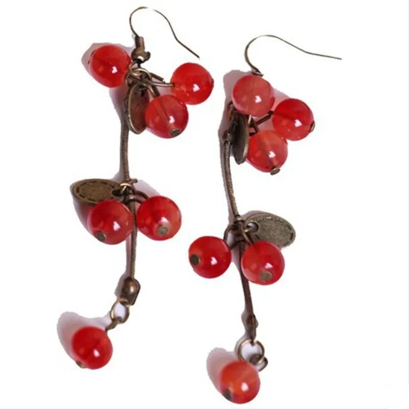 Berry Bunch Boho Earrings -