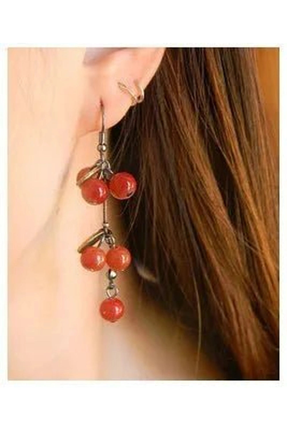 Aesthetic Berry Bunch Boho Earrings Shoptery