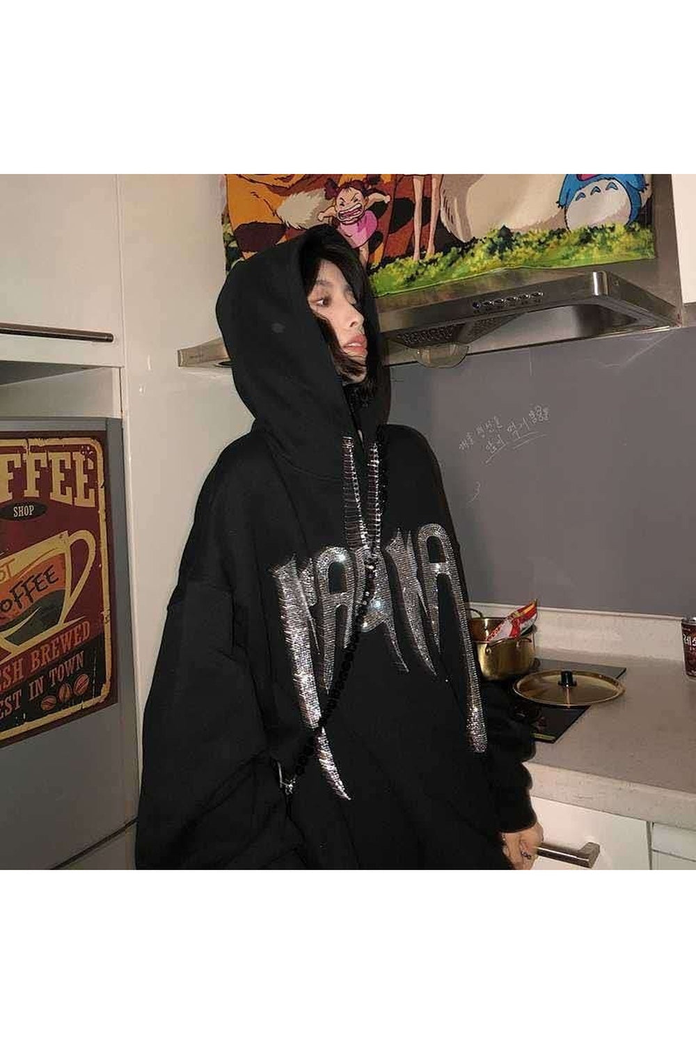 Fall Black E-Girl Hoodie Shoptery
