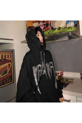 Fall Black E-Girl Hoodie Shoptery