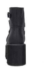 Alt Black Gothic Chunky Boots Shoptery