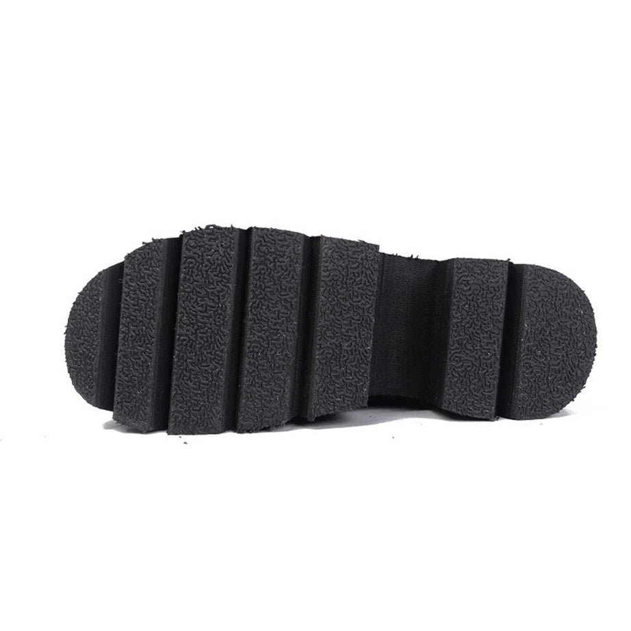 Alt Black Gothic Chunky Boots Shoptery