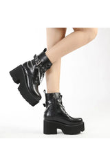 Alt Black Gothic Platform Combat Boots Shoptery