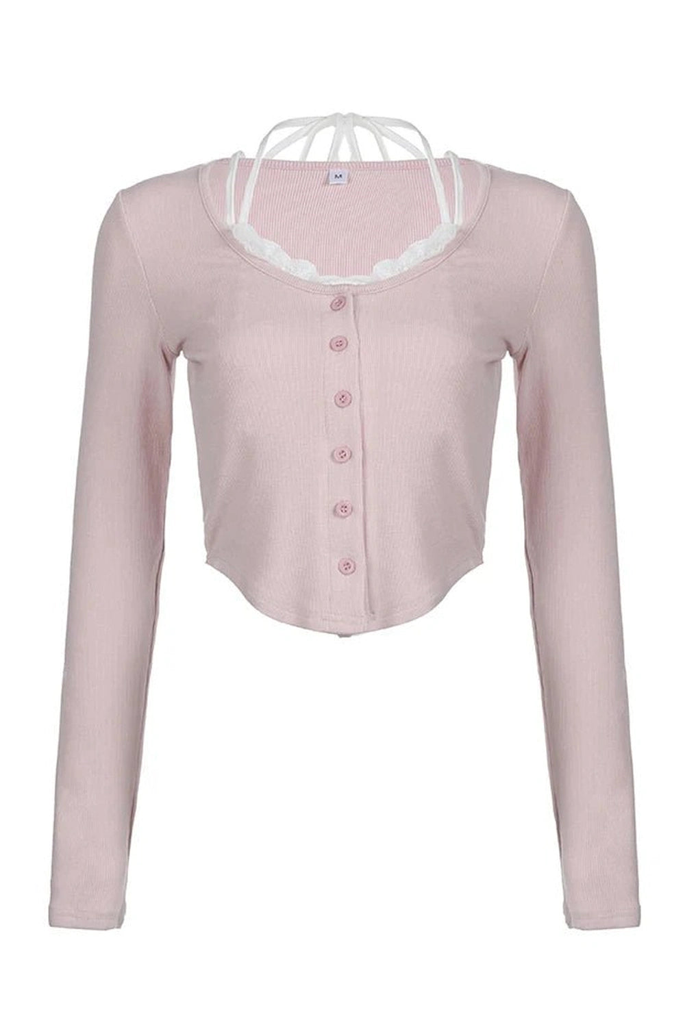 Blush Ballet Ribbed Cardigan -