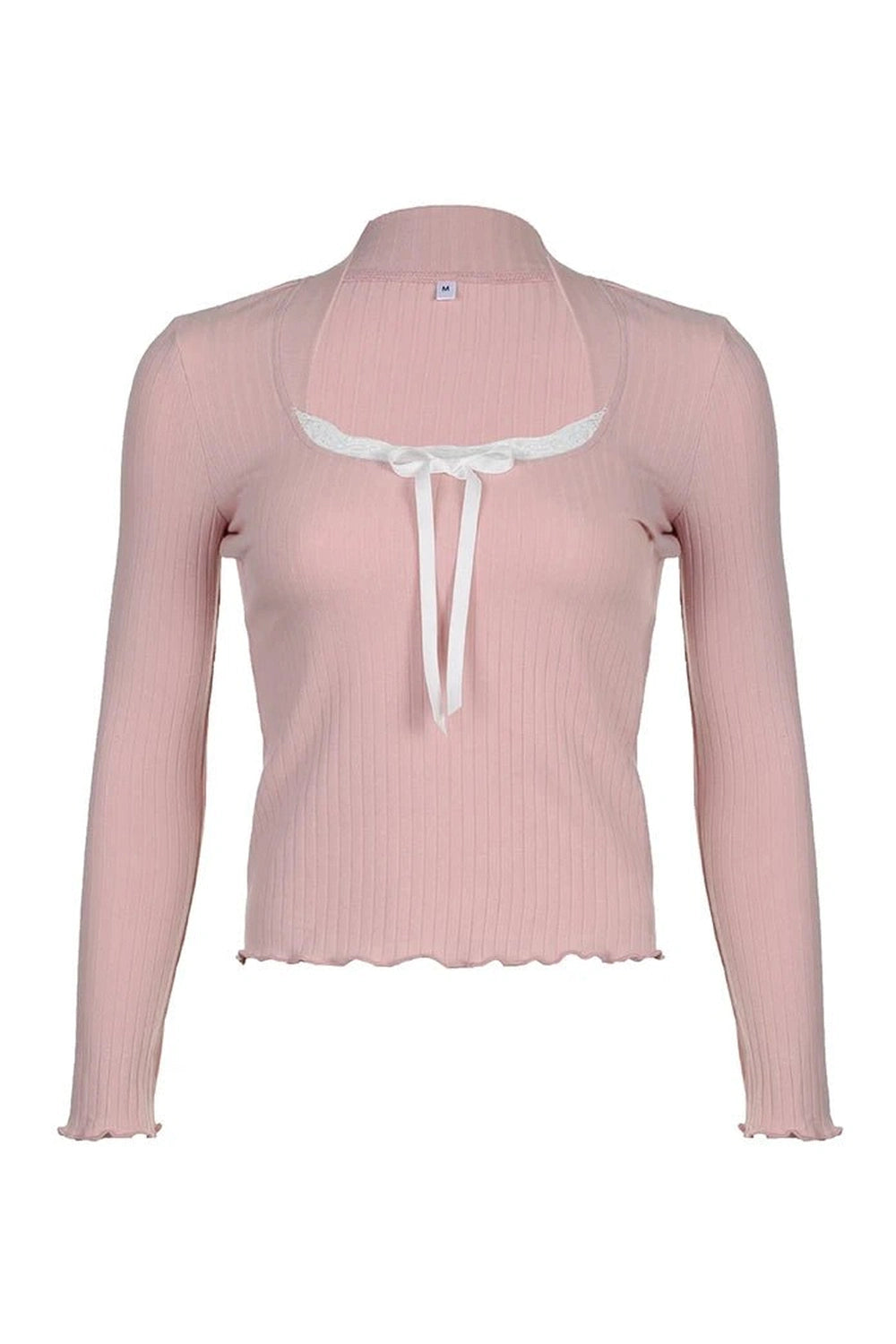 Blush Whisper Ribbed Top -