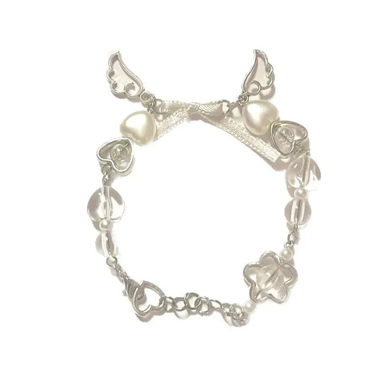 Bowknot Beaded Y2k Fairy Bracelet -