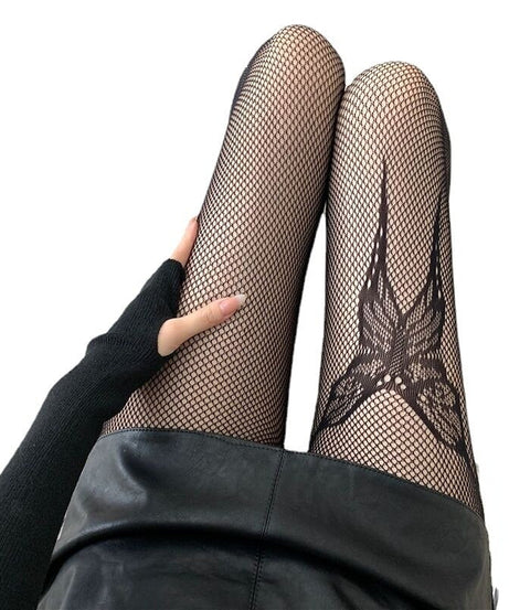 Butterfly Fishnet Tights - Fishnet Tights