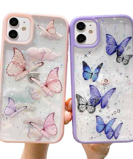 Butterfly Soft iPhone 12 13 11 Pro Max Case - iPhone Cases