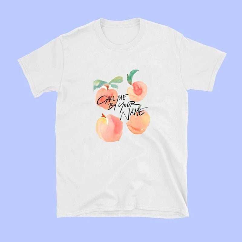 Call Me By Your Name Retro Peach T-Shirt -