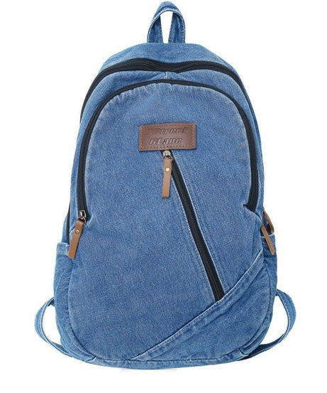 Canvas Denim College Backpack - Backpacks