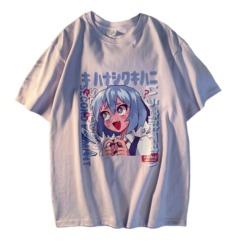 Cartoon Anime Girl T-Shirt -