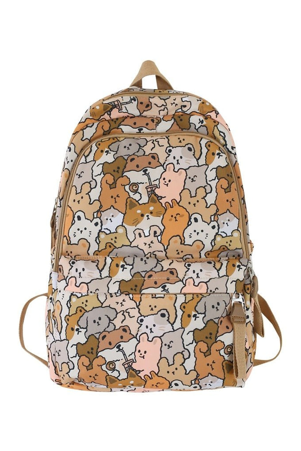 Cartoon Print Book Bag - Backpacks