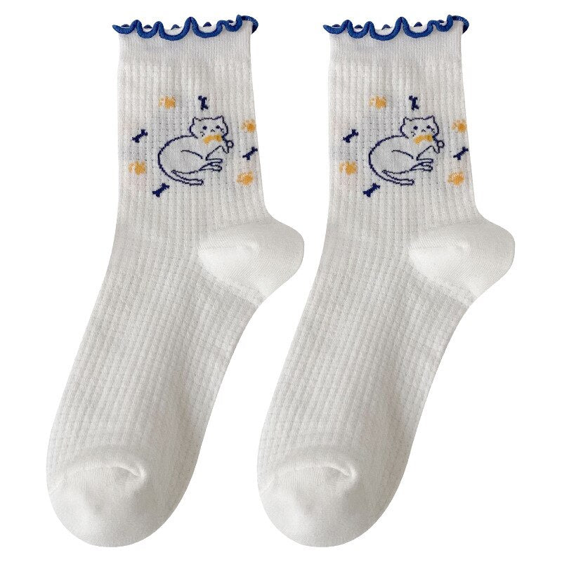 Cartoon Summer Thin Tube Socks - Socks