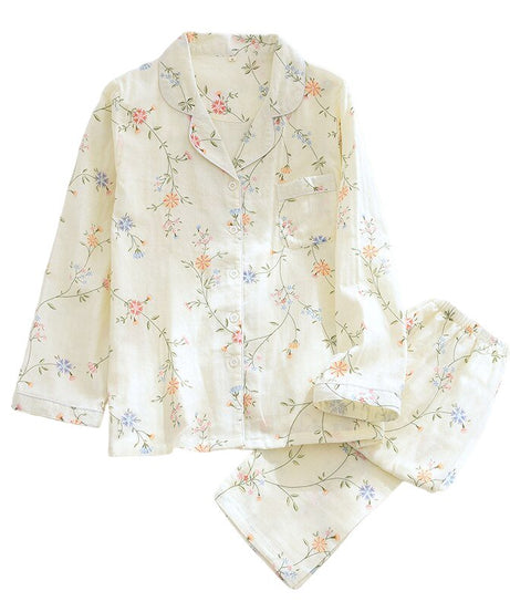 Casual Floral Cotton Pajama - Pajamas