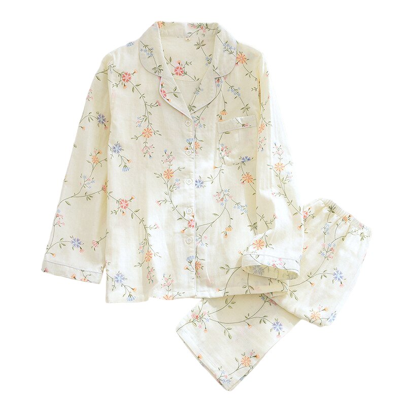 Casual Floral Cotton Pajama - Pajamas