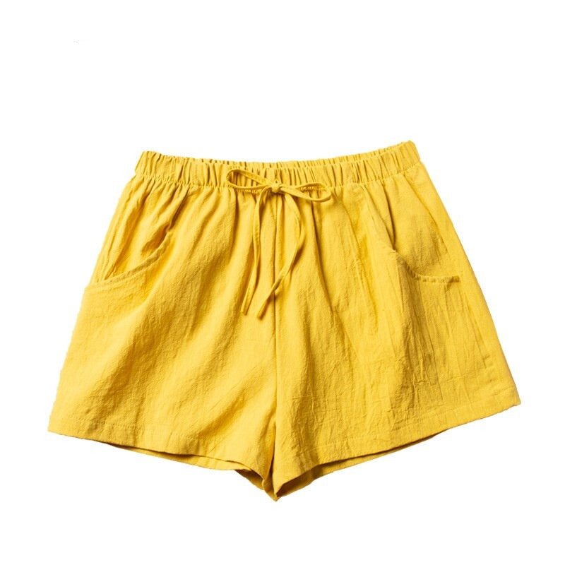 Casual Linen Gym Shorts - Shorts