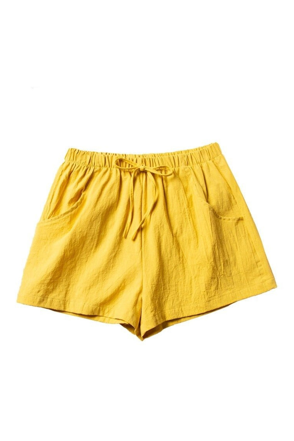 Casual Linen Gym Shorts - Shorts