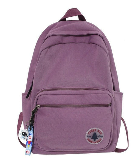 Casual Nylon College Backpack - Backpacks