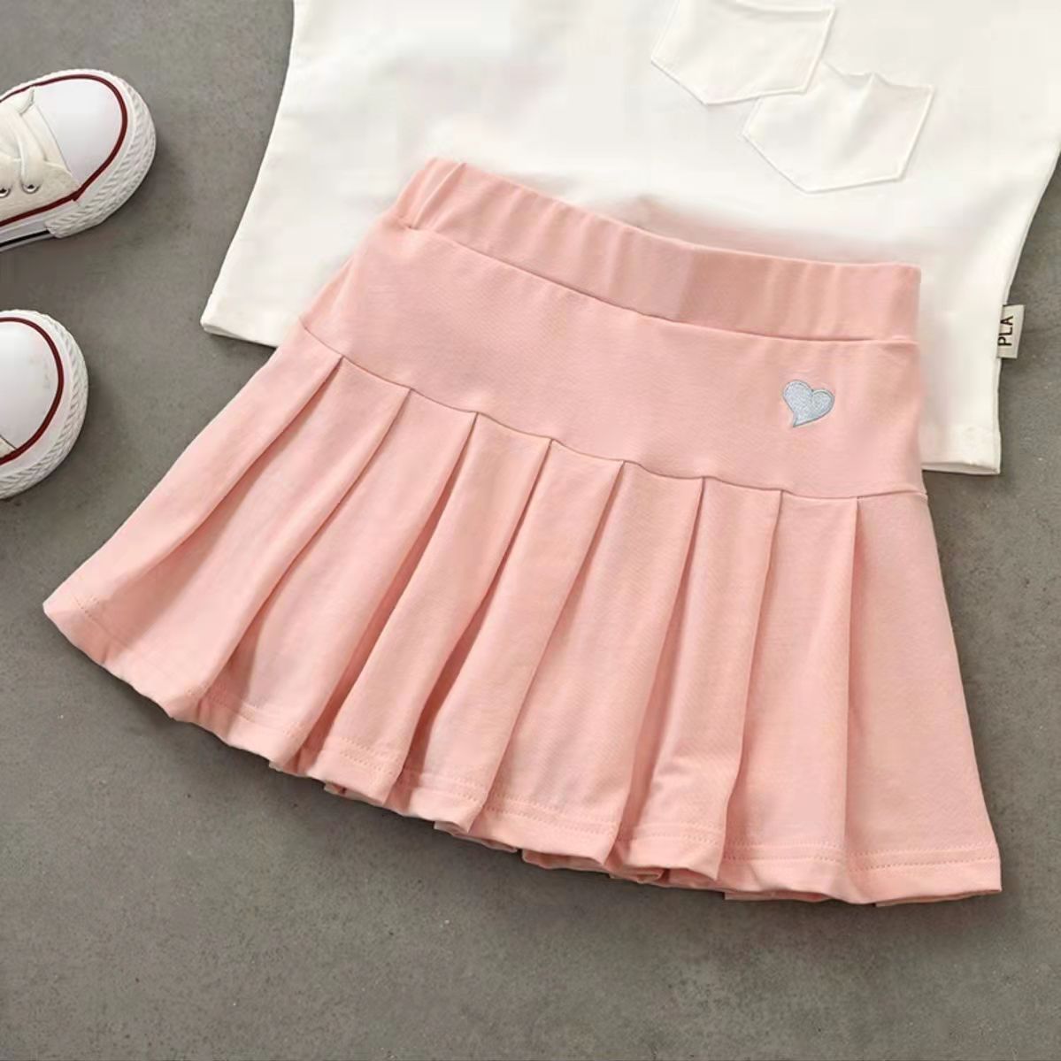 Preppy Pleated Mini Skirt Shorts - Shoptery