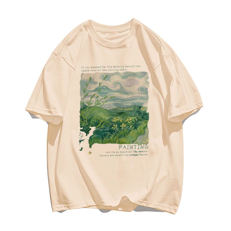 Casual Print Summer T-shirt - 0
