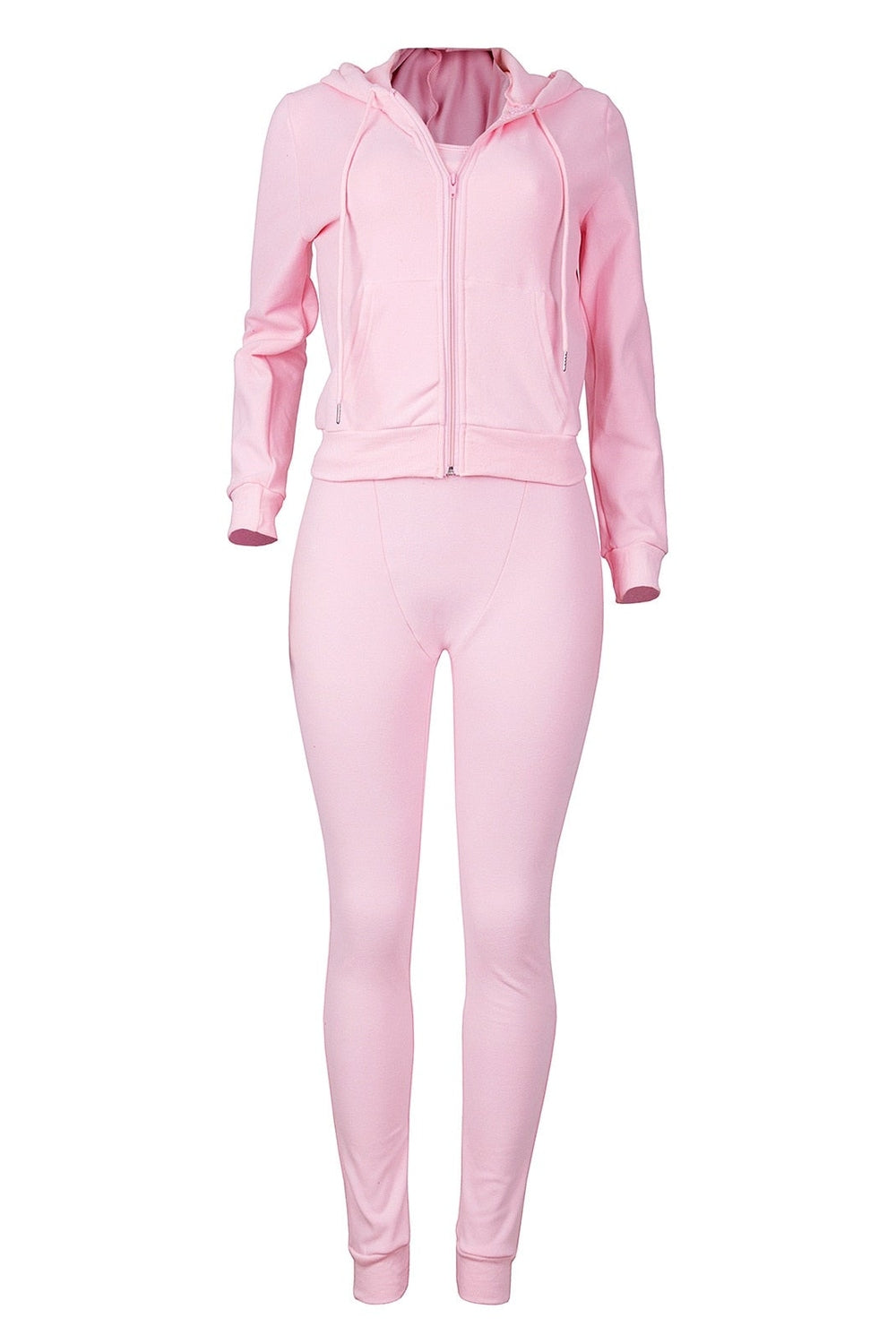 Casual Thick Fleece 3 Piece Set Tracksuit -