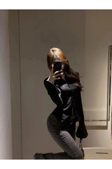 Coquette Chiffon Bandage Collar Blouse Shoptery