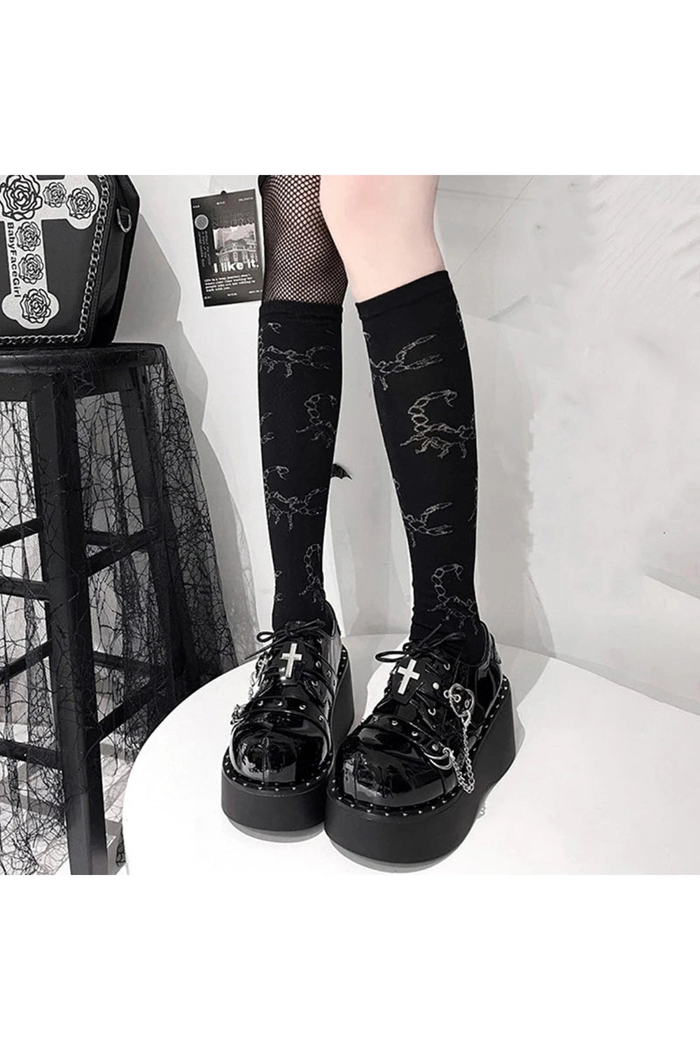 Chunky Mary Jane Platform Boots Shoptery