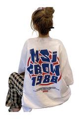 Collage Style 90s T-Shirt white Shoptery