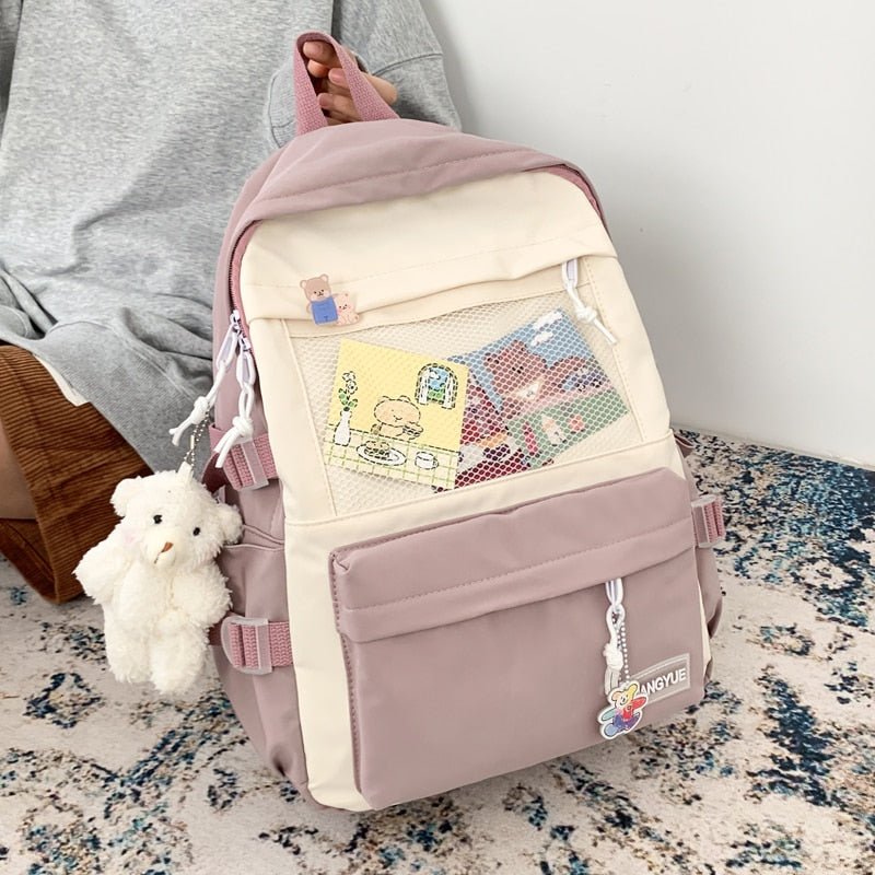 College Fashion Pastel Backpack - Backpacks