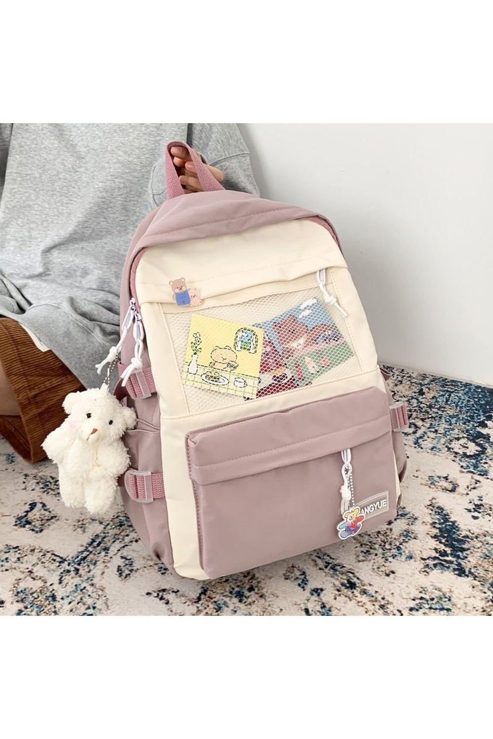 College Fashion Pastel Backpack - Backpacks