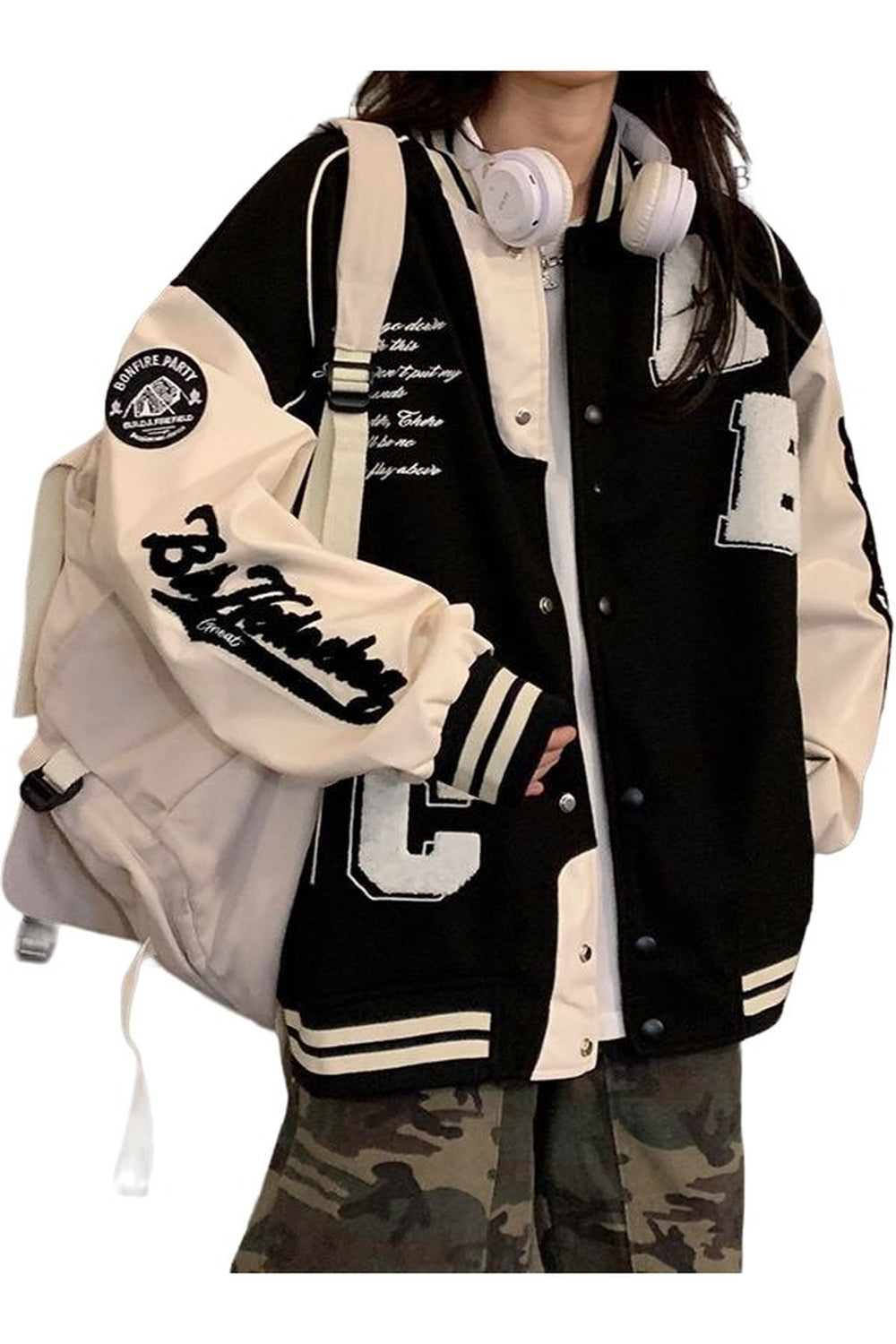 College Uniform Bomber Jacket - Coats & Jackets