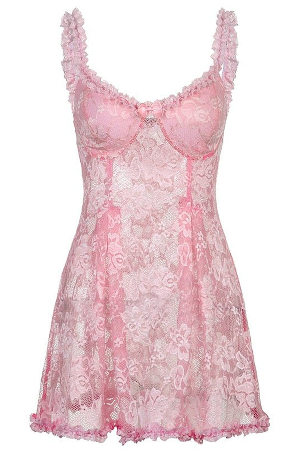 Coquette Lace Dress - Dresses