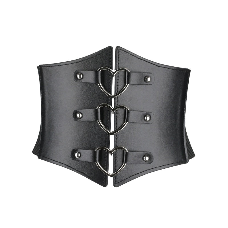 Corset With Heart-Shaped Clasps - Corsets