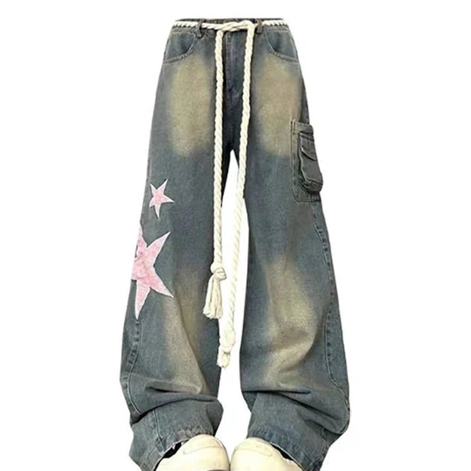 Y2k Cosmic Trek Cargo Pants Shoptery