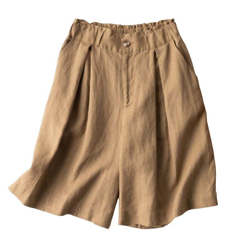 Cotton Casual High Waist Shorts - Shorts