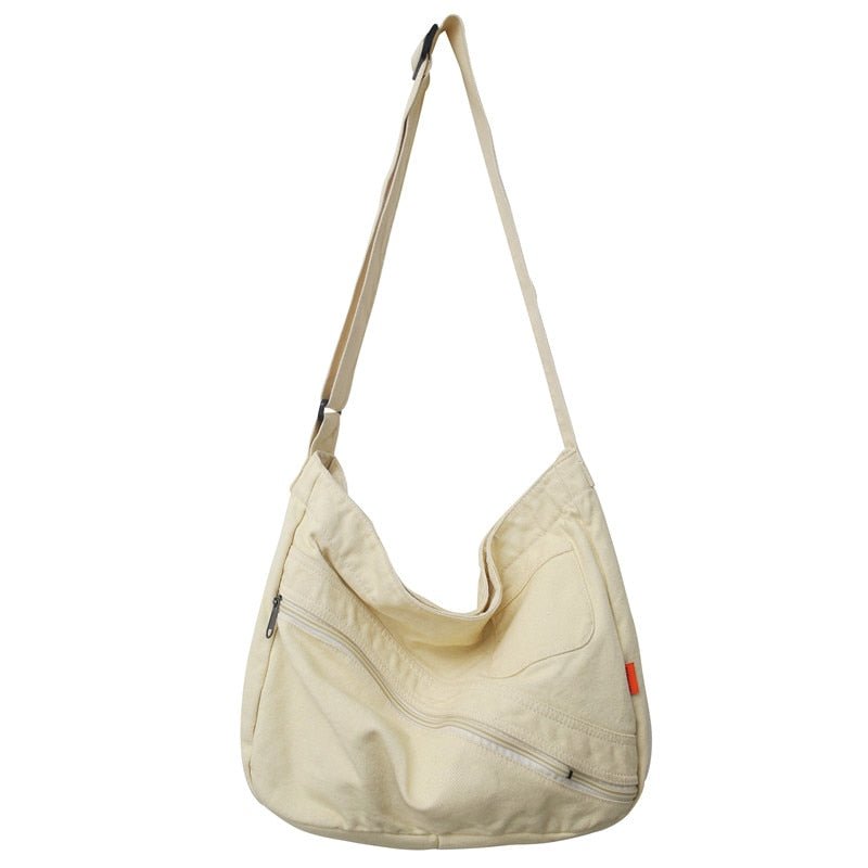 Cotton Large Capacity Shoulder Bag - Bags