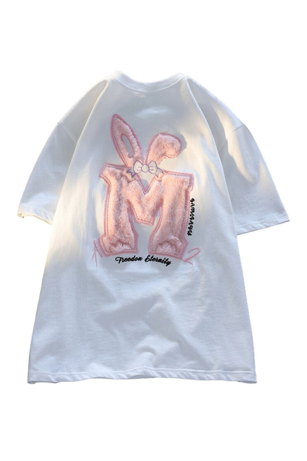 Cotton Rabbit Ear Pink T-shirt - T-shirts