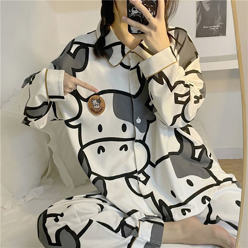 Cow Print Pajama - Pajamas