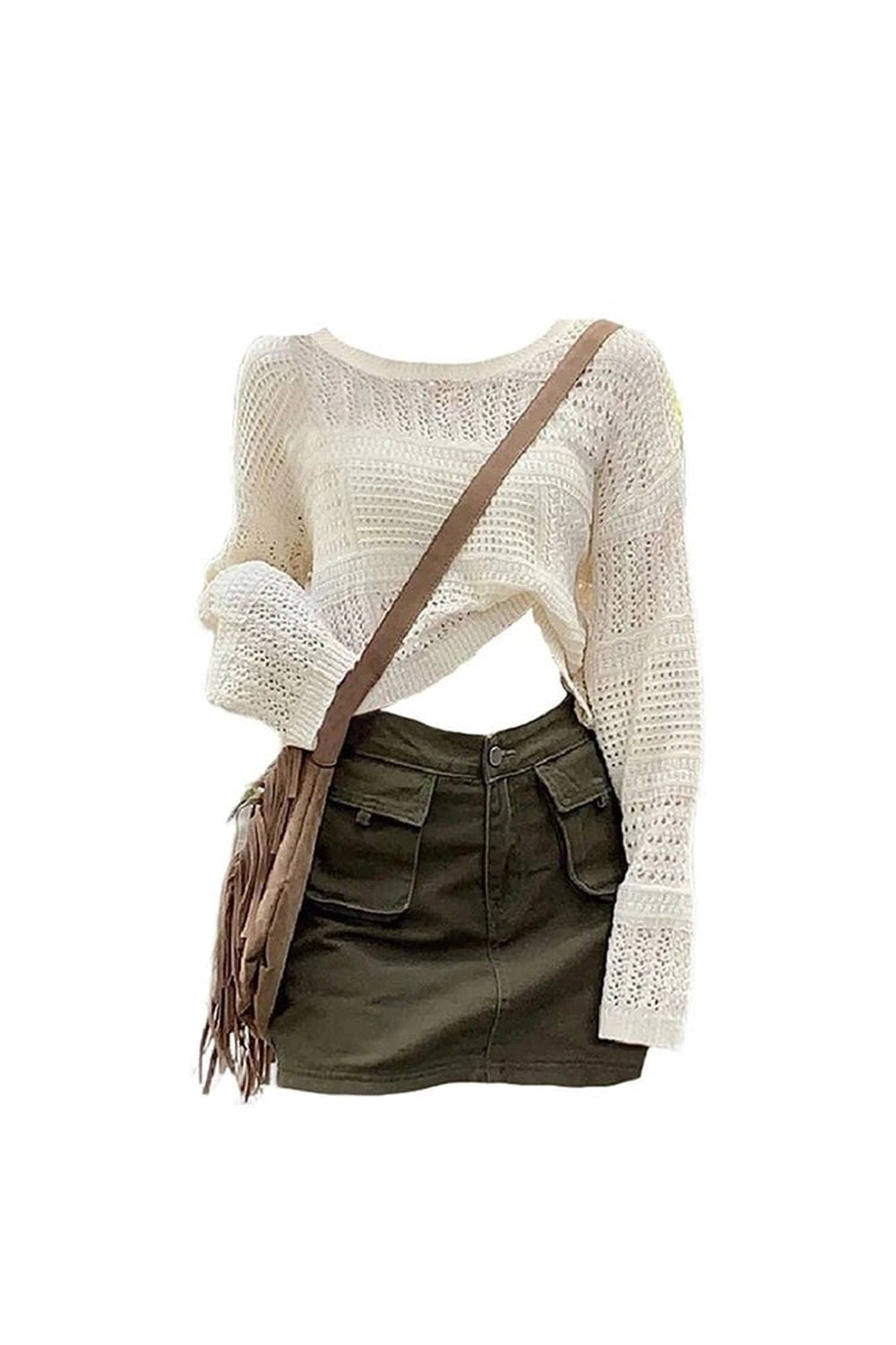 Cozy Couture Knit & Olive Mini -