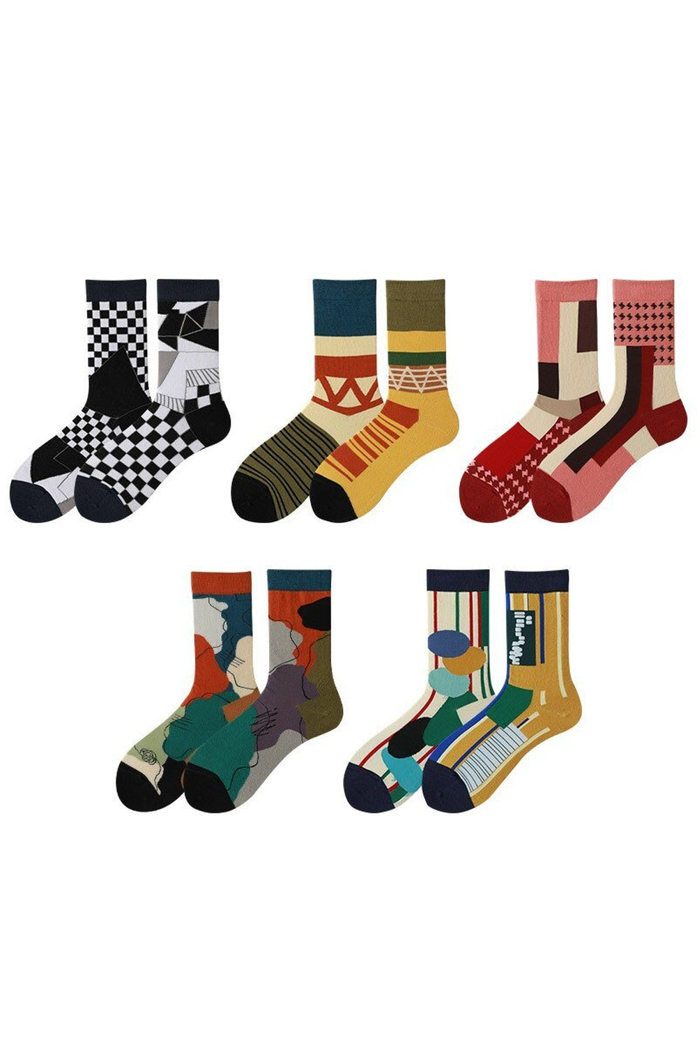 Creative Irregular Short Couple Socks - Socks