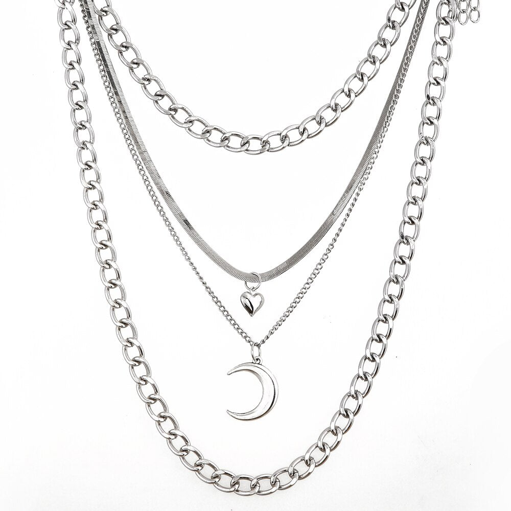 Crescent Gothic Necklace - Necklaces