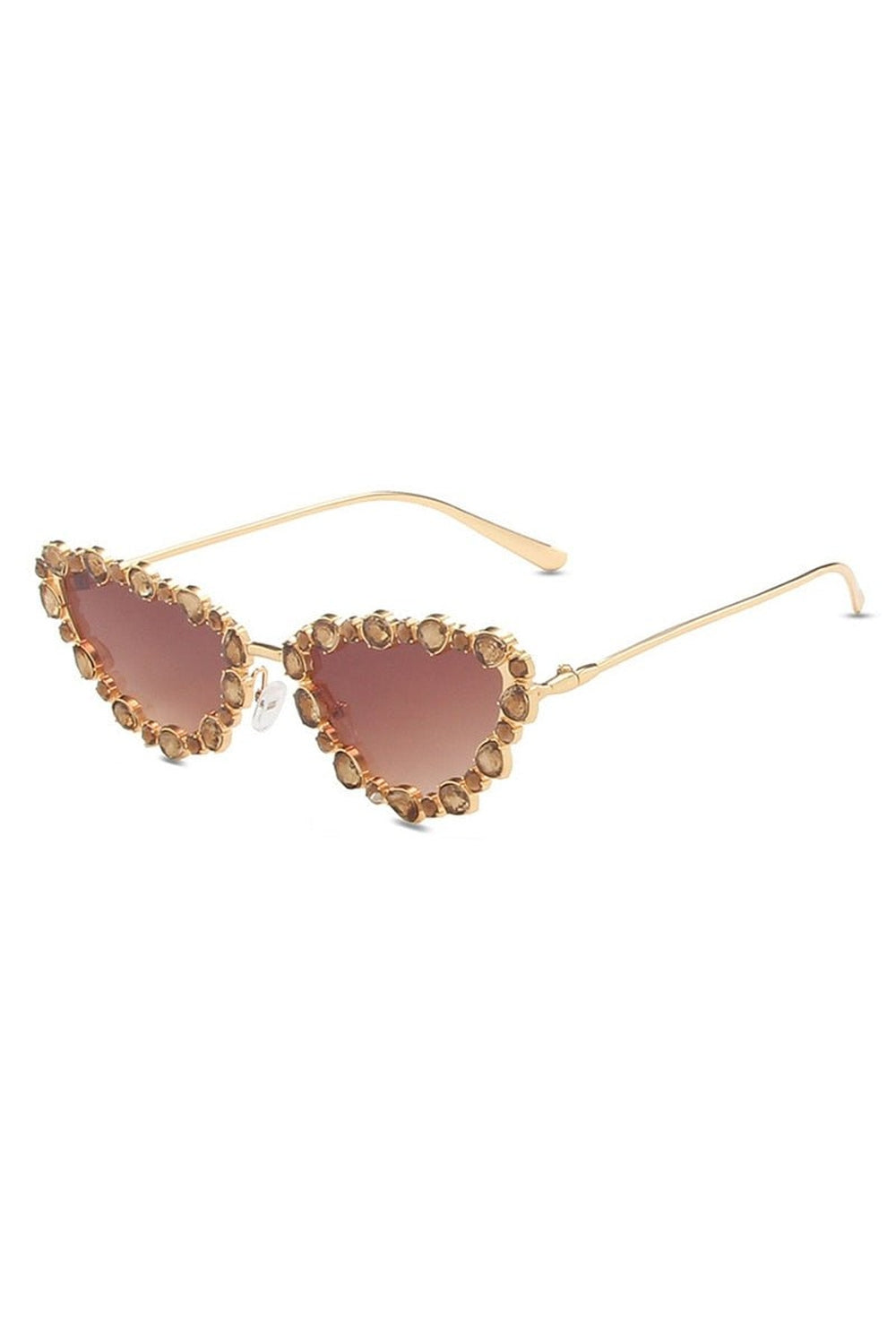 Crystal Cat Eye Sunglasses - Sunglasses